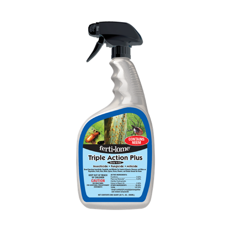 ferti-lome Triple Action Plus Insecticide Fungicide & Miticide (32 oz.)