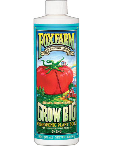 Fox Farm Grow Big Hydroponic Plant Food (1 pint) – Johnson's