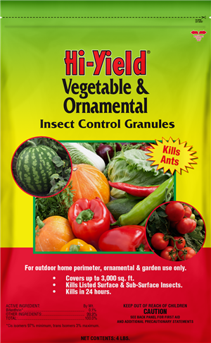 Hi-Yield Vegetable & Ornamental Insect Control Granules (4 lbs.)