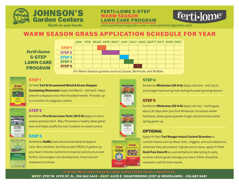 Warm Season Lawn Care Program (10K)