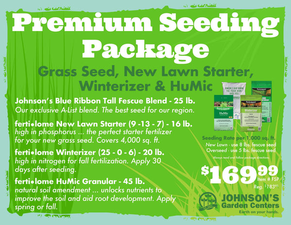 Premium Grass Seed & Fertilizer Package