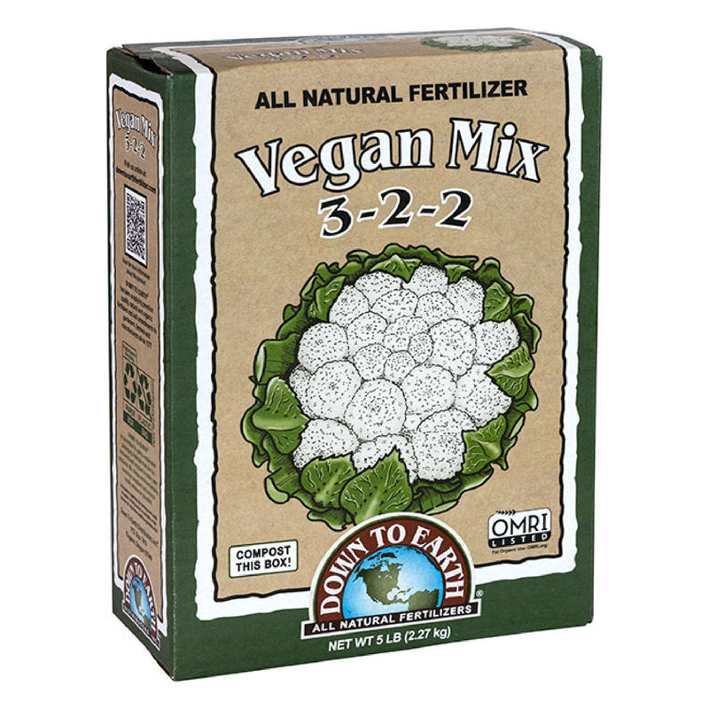 Down to Earth Vegan Mix 3-2-2 (5 lbs.)