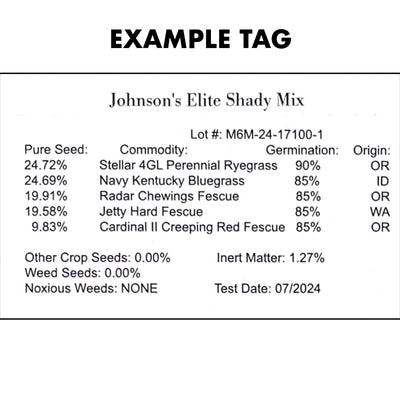 Johnson's Elite Shady Mix Grass Seed Blend