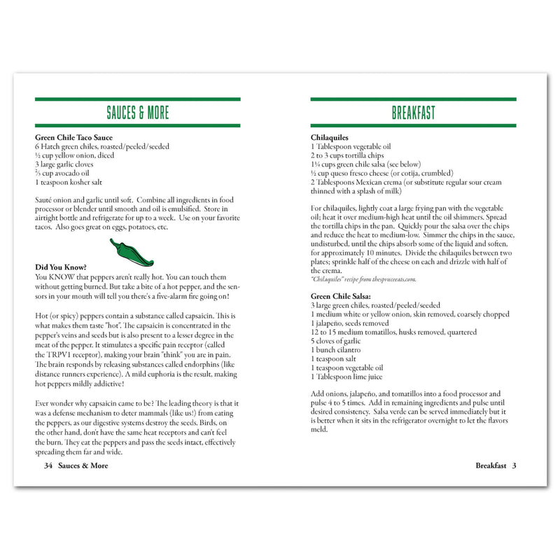 Green Chile Cookbook