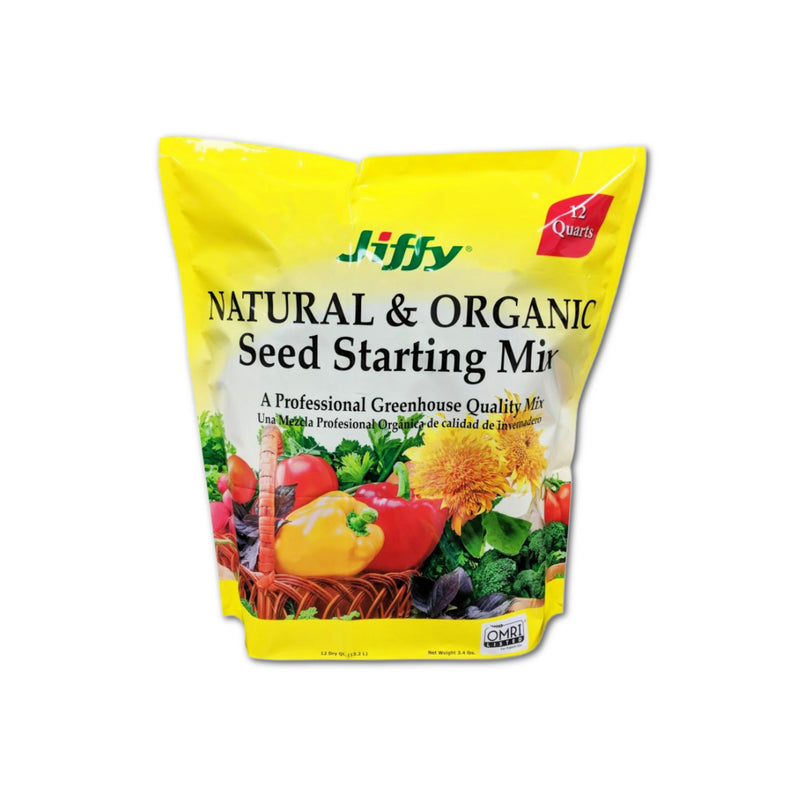 Jiffy Natural & Organic Seed Starting Mix (12 dry qt.)