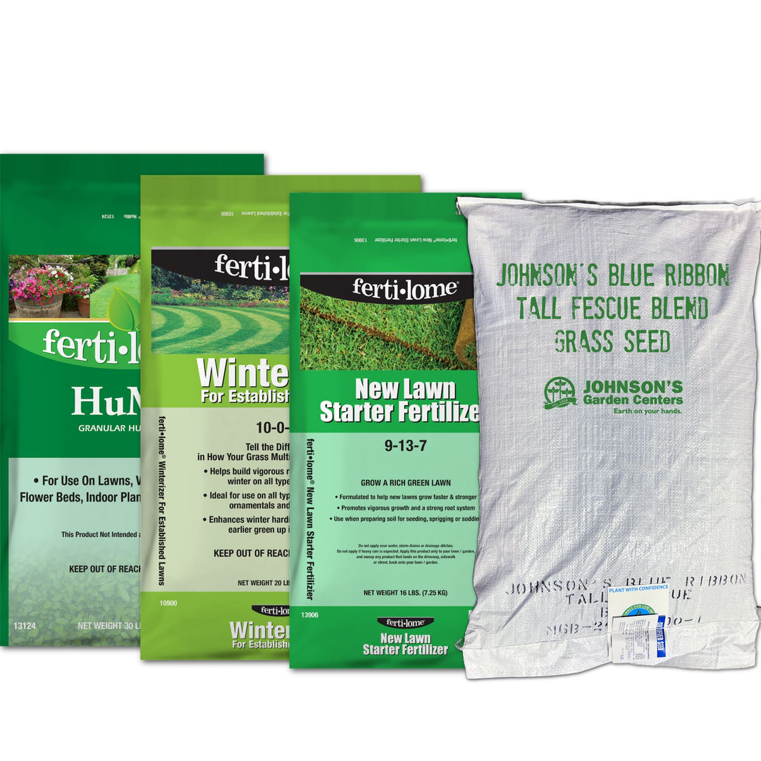 fertilizer or plant grass seed first Premium Grass Seed & Fertilizer Package – Johnson's Garden Centers