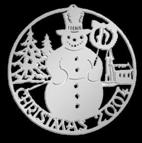 2004 Silver Biedermann Ornament